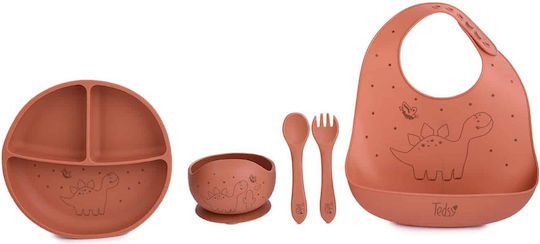 Amek Toys Children's Silicone Food Container Set Orange 4 Pieces