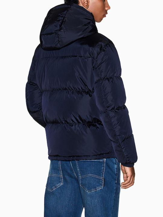 Herren Jacken Winter Blau