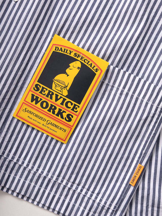 Long Sleeve Striped Shirt Royal