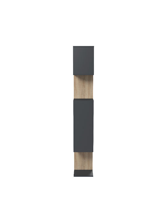 Библиотека Mito Антрацит - Сонома 108.5x25x161см