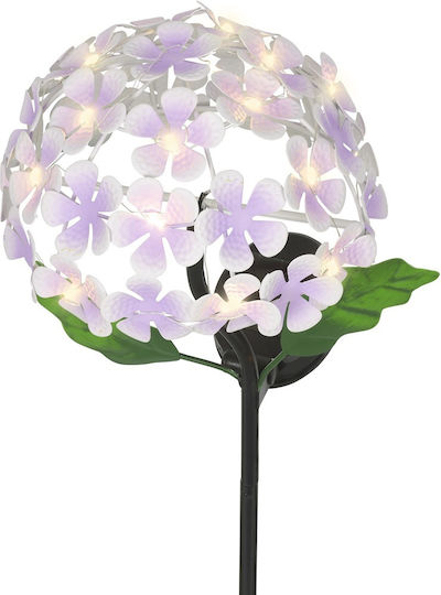 Lumineo Spiked Solar Flower Light Warm White with Motion Sensor and Photocell 17x17x50cm