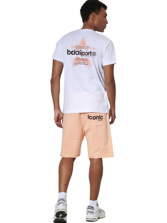 Pantaloni Scurți Sport Bărbați Salmon Portocalii