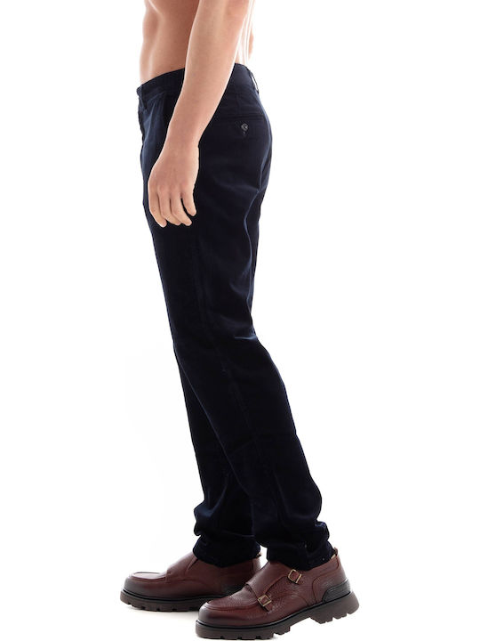 Ανδρικό Παντελόνι Chino Ελαστικό Regular Fit Μπλε