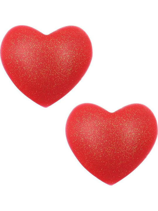 Kinksters Heart Nipple Covers Red