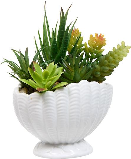 Dekorative künstliche Topfpflanze 20cm A-s Ocea 214038 Keramisch