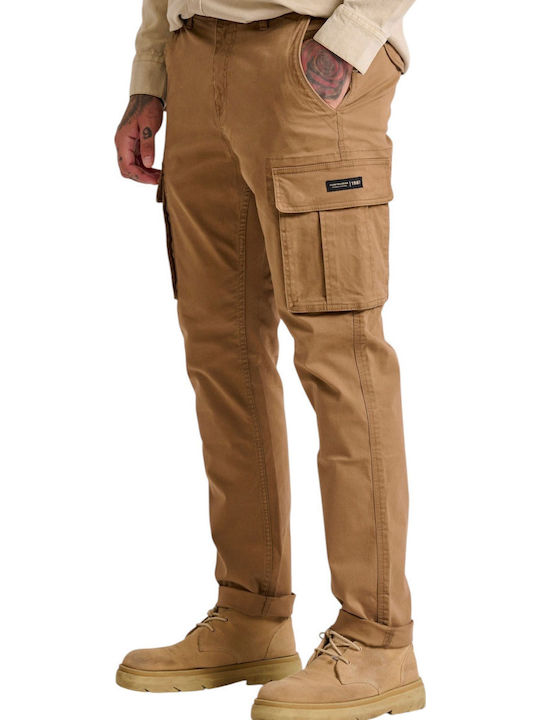 Trousers Cargo in Regular Fit Beige