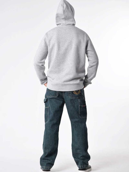 Sweatshirt Mit Kapuze Grau Melange H0067GM