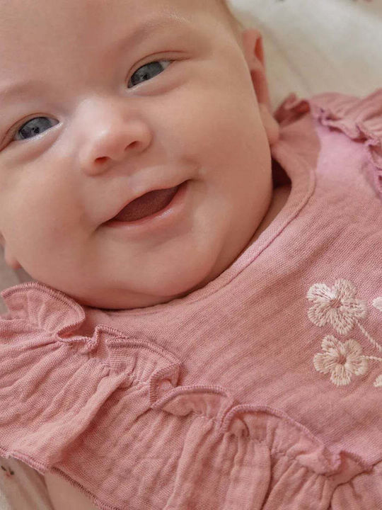 Girls Dress Floral Pink Blush