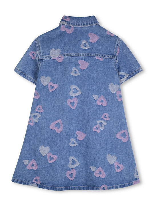 Girls Dress Short Sleeve Denim