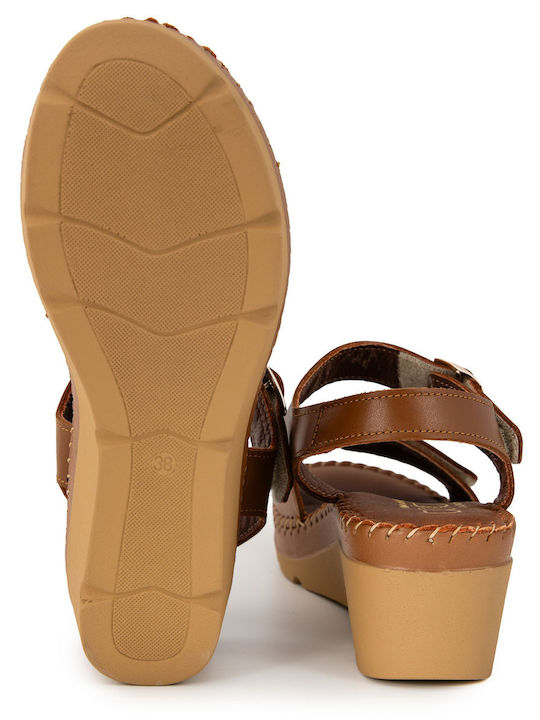 Sommer Damenplattformen Tabac