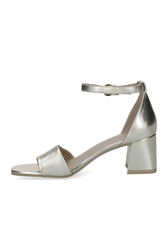 Anatomic Leather Sandals Gold