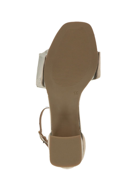 Anatomic Leather Sandals Gold