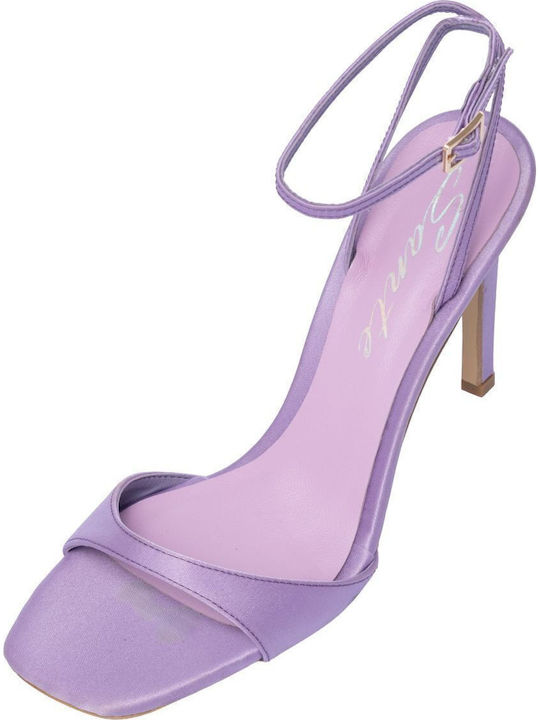 Sandale Din Piele Violet