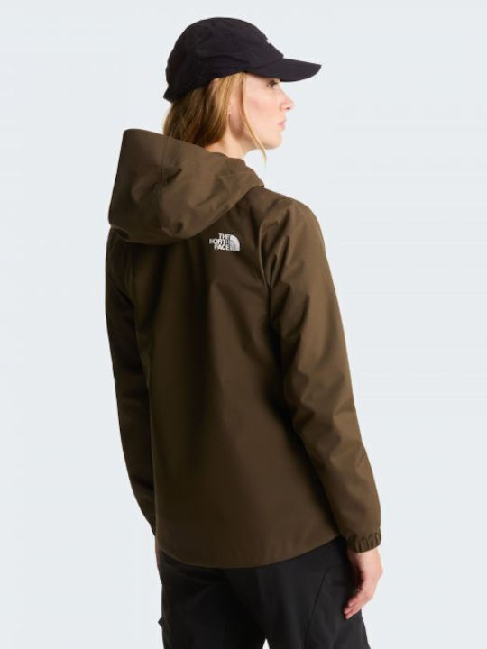 Quest Women's Waterproof Hiking Jacket New Taupe Green