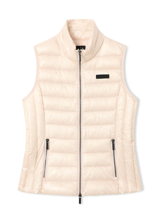 Women's Sleeveless Jacket for Winter Pink
