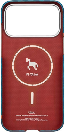 Pitaka Back Cover Kunststoff 1.42mm Blau (iPhone 17 Pro)