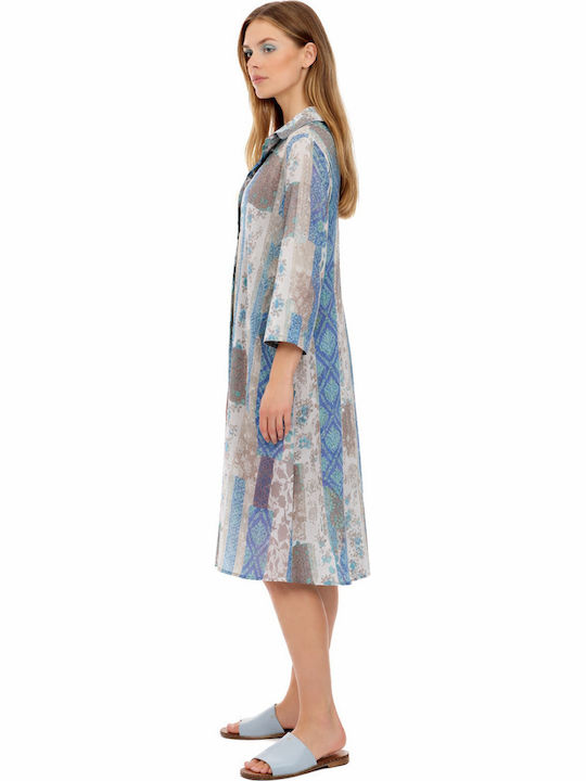 Platinum Fashion Γυναικείο Καφτάνι Παραλίας Multi Color