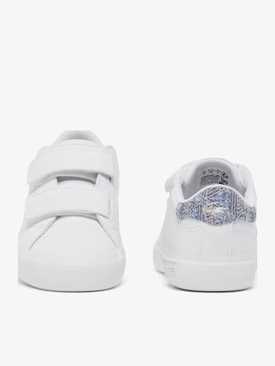 Powercourt Παιδικά Sneakers με Σκρατς Λευκά