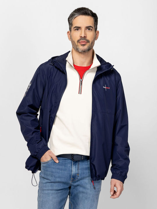 Wasserdichtes Herren Jacke Dunkelblau
