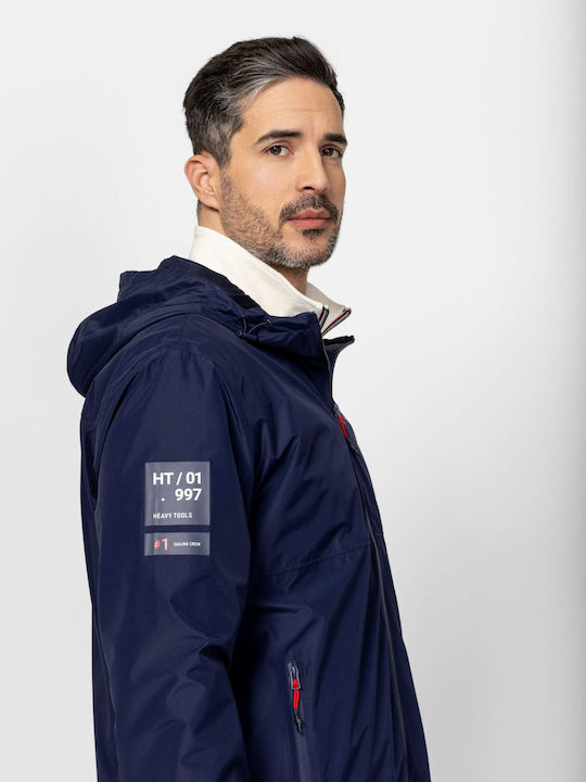 Wasserdichtes Herren Jacke Dunkelblau