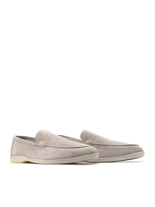Suede Ανδρικά Loafers σε Γκρι Χρώμα