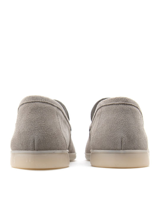 Suede Ανδρικά Loafers σε Γκρι Χρώμα