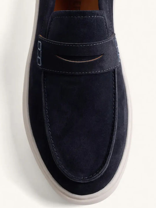 Herren Mokassins in Blau Farbe