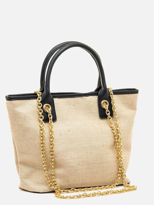 Rattan Damen Schultertasche Beiges