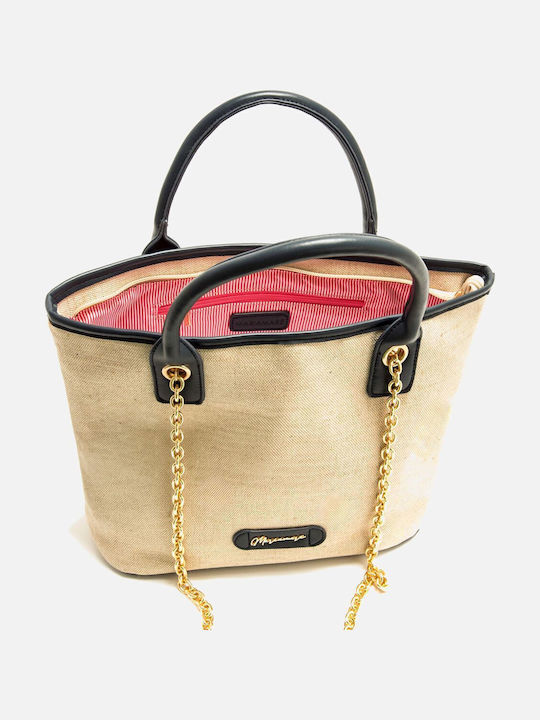 Rattan Damen Schultertasche Beiges