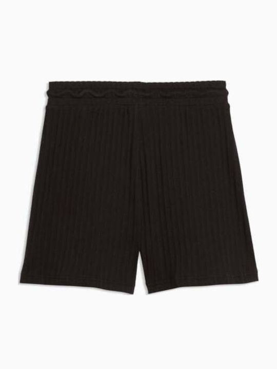 Women's High Waist Activewear Shorts Black