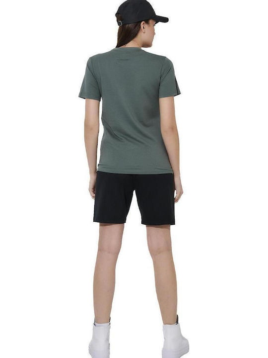 Damen Aktivbekleidung Bermudas Terry Schwarz