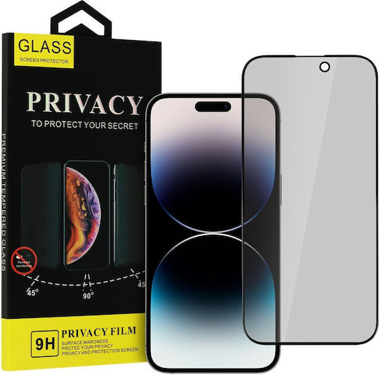 Full Face Tempered Glass Protection Fingerprint Unlock Compatible with Xiaomi 17 Pro Max 9h Anticrash Antishock Privacy Black