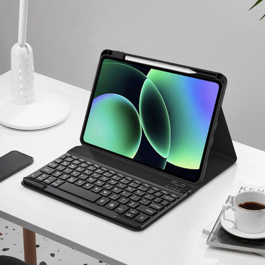 Tech-Protect Flip Cover mit Tastatur Schwarz für Xiaomi Pad 7 / 7 Pro / 8 / 8 Pro