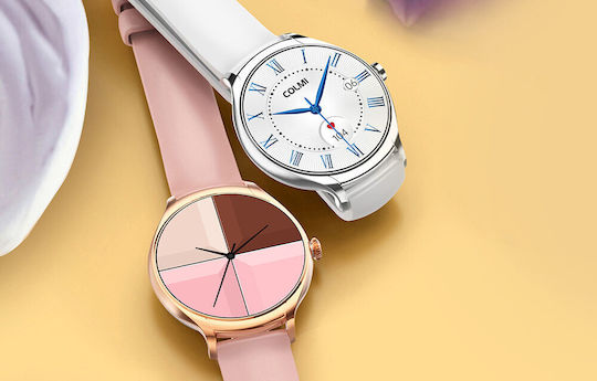 Colmi L10 39mm Smartwatch με Παλμογράφο (Ασημί)