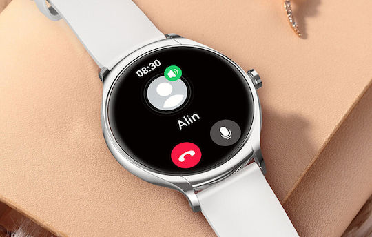Colmi L10 39mm Smartwatch με Παλμογράφο (Ασημί)