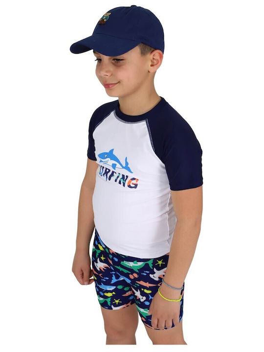 Waves Kids Swimwear Set White