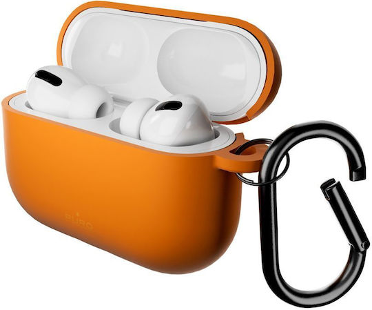 Puro Icon Silikonhülle in Orangener Farbe für Apple AirPods Pro 3