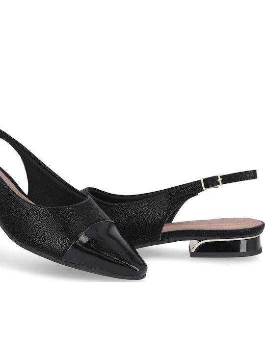 Γυναικείες Μπαλαρίνες Slingback σε Μαύρο Χρώμα