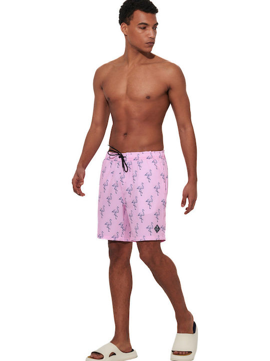 Herren-Bademode Kurze Hosen Rosa mit Mustern