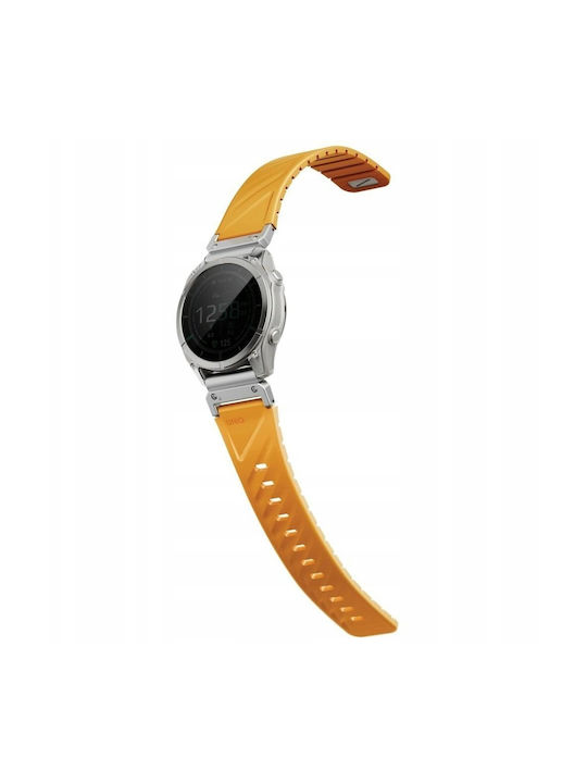 Uniq Fluo X Smart-fit Strap Garmin 26mm Orange Uniq-26mm-fluoporg