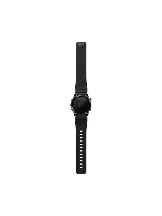 Uniq Fluo X Smart-fit Strap Garmin 22mm Black Uniq-22mm-fluomblk