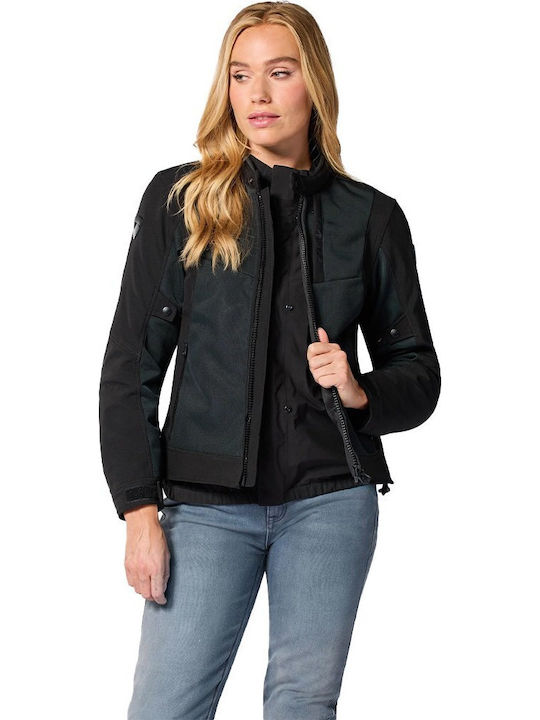 Rev'IT Highcrest Jachetă Moto de Iarnă pentru Femei Softshell Impermeabilă Neagră