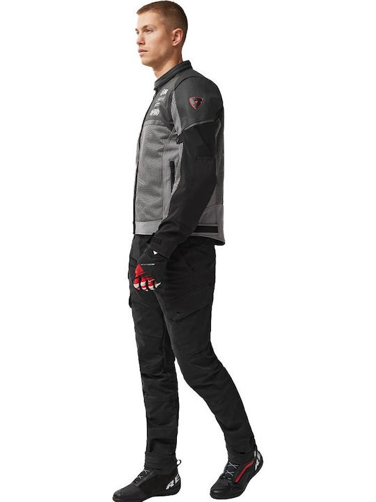 Rev'IT Swiftblade Καλοκαιρινό Ανδρικό Μπουφάν Μηχανής Softshell Black/Red