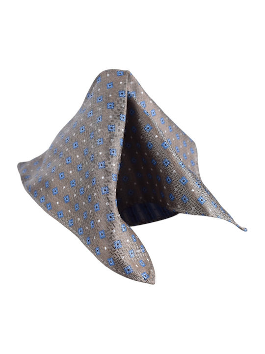 Men's Tie Handkerchief 6cm Nino Venturi Z233 Camel