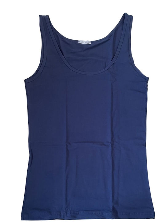 Navy Blue Women's T-Shirt with Spaghetti Strap