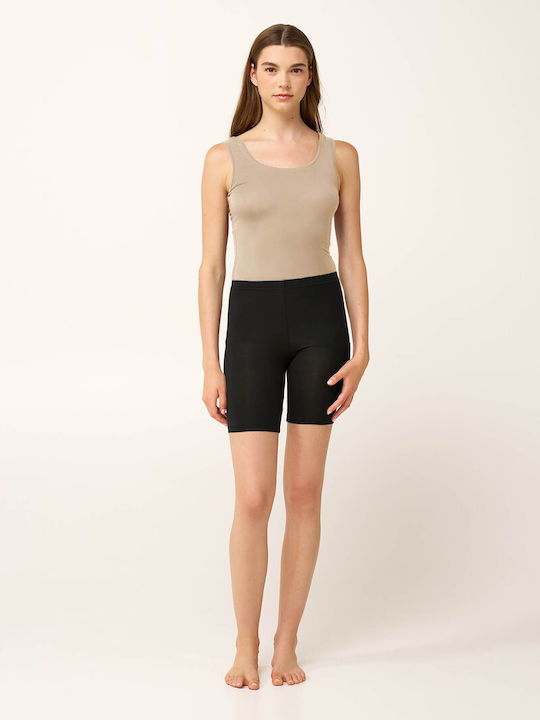 Ärmelloses Schwarzes Damen T-Shirt