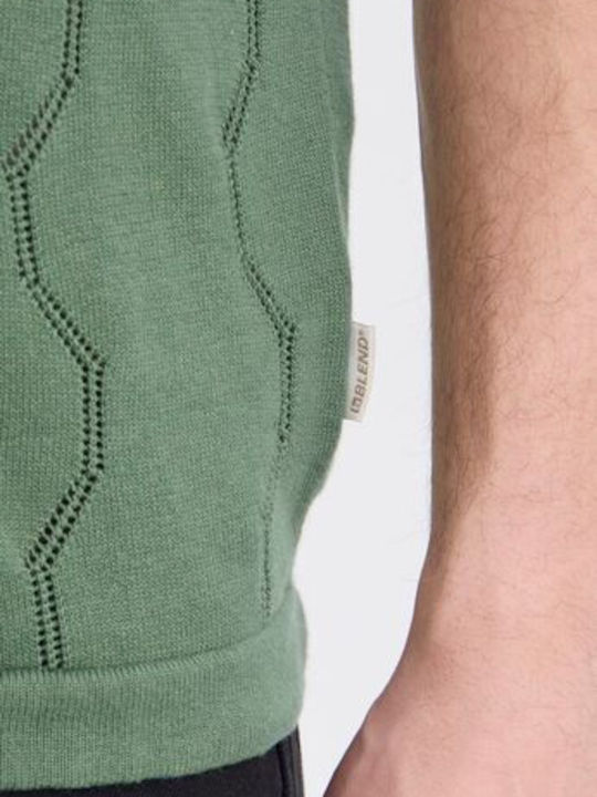 Polo Herrenbluse Kurzarm Grün