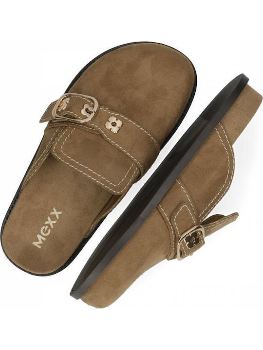 Flat Mules σε Καφέ Χρώμα