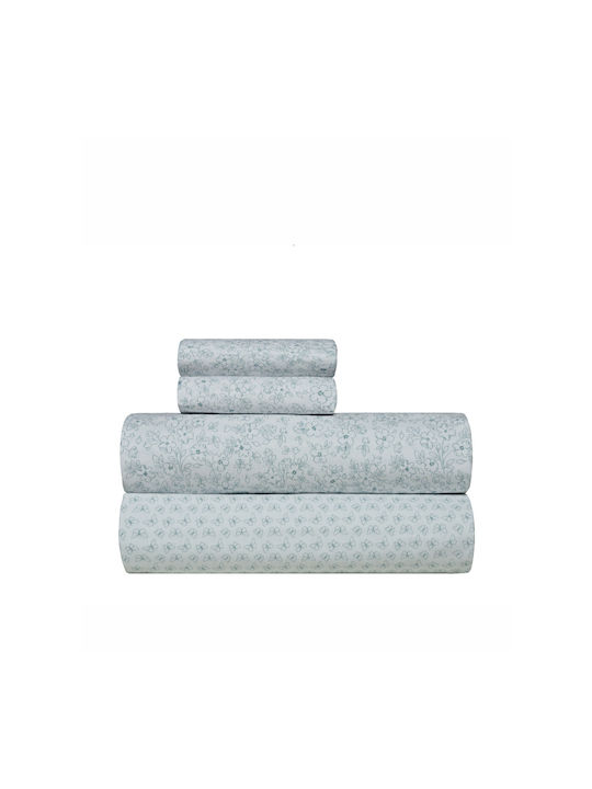 Kentia Evanthia Super-Double Bed Sheets Set 240x270cm 4 Pieces
