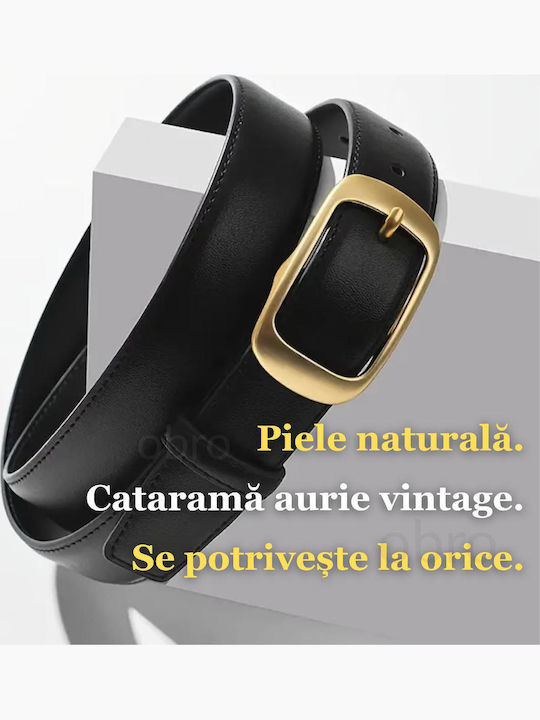 Curea Dama Din Piele Neagră